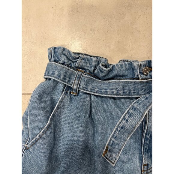 Forever 21 Paper Bag Stretch high-waisted denim shorts size 28 - Picture 4 of 7